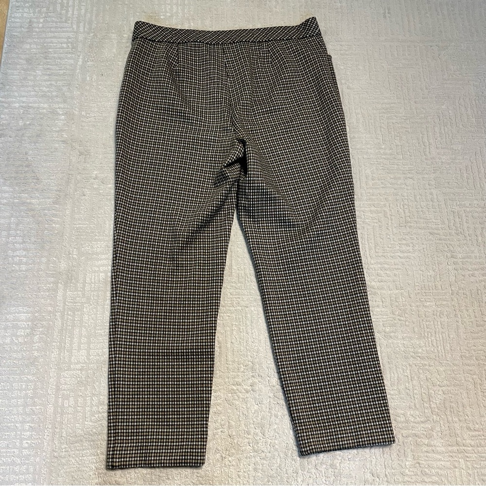 J Jill Ponte Slim plaid dress pants business casual pants women’s medium petite - Picture 9 of 13